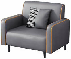 BeComfort kényelmes skandináv stílusú textilbőr szürke fotel 75x6 (FUR-1656-1)