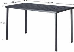  Kerti asztal, fekete, SALTON (0000373357)