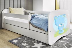 Kocot Kids Babydreams Ifjúsági ágy ágyneműtartóval - Kék maci - T (LBD_BM_NMI) - pepita - 81 190 Ft