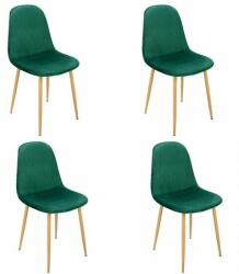 Jumi Konyhai/nappali székek, 4 db-os készlet, Jumi, Vigo, bársony, fém (MCTART-SD-276123S)