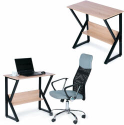ModernHOME Számítógépes íróasztal polccal, asztal, irodai asztal, játékaszta (PJJCT0165 OAK)