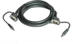 Kramer 3 ft (0.9m), VGA+Audio, 15-pin HD (M) to 15-pin HD (M) & 3.5mm Stereo Audio Cabl (C-GMA/GMA-3)