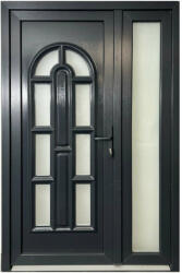  Parma antracit színű műanyag bejárati ajtó nyitható oldallal (pp283) - pepita - 229 900 Ft