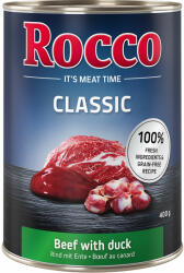 Rocco Rocco Preț special! 6 x 400 g Classic Hrană umedă câini - Vită și rață