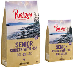 Purizon Purizon 12 kg + 2 gratis! Hrană uscată pentru câini - Senior Pui & Pește