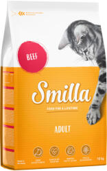 Smilla Smilla 18 + 2 kg gratis! 20 Hrană uscată pisici - Adult cu vită (2 x 10 kg)