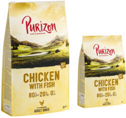 Purizon Purizon 12 kg + 2 gratis! Hrană uscată pentru câini - Adult Pui & Pește