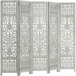 vidaXL Kézzel Faragott Szobaválasztó - 5 Panél - 200x165 cm (285333)