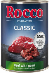 Rocco Rocco Preț special! 6 x 400 g Classic Hrană umedă câini - Vită și vânat