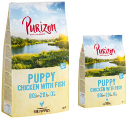 Purizon Purizon 12 kg + 2 gratis! Hrană uscată pentru câini - Puppy Pui & Pește