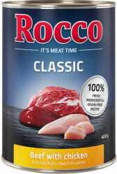 Rocco Rocco Preț special! 6 x 400 g Classic Hrană umedă câini - Vită și pui
