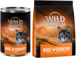 Wild Freedom Wild Freedom Preț special! 12 x 400 g hrană umedă + uscată pisici - Wide Country Pui pur (12 g) - zooplus - 159,95 RON
