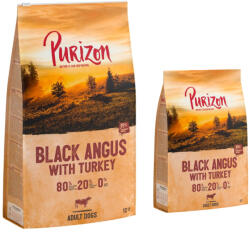 Purizon Purizon 12 kg + 2 gratis! Hrană uscată pentru câini - Adult Vită Black Angus & Curcan