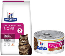 Hill's Hill's Prescription Diet 3 kg Gastrointestinal Biome Pui hrană uscată + x 82 g umedă gratis! - pisici cu și legume