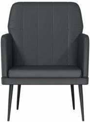 vidaXL Fekete műbőr fotel 61 x 78 x 80 cm (351392) - pepita