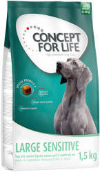 Concept for Life Concept for Life 10% reducere! 1 kg /1, 5 hrană uscată câini - Large Sensitive, 1, 5