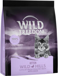 Wild Freedom Wild Freedom 2 + 1 gratis! 3 x 400 g hrană uscată pentru pisici - Kitten "Wild Hills