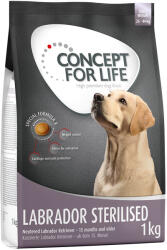 Concept for Life Concept for Life 10% reducere! 1 kg /1, 5 hrană uscată câini - Labrador Sterilised,