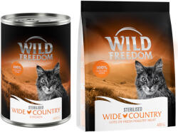 Wild Freedom Wild Freedom Preț special! 12 x 400 g hrană umedă + uscată pisici - Wide Country Pui pur (12 g) - zooplus - 167,15 RON