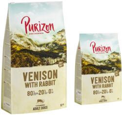 Purizon Purizon 12 kg + 2 gratis! Hrană uscată pentru câini - Adult Vânat & Iepure