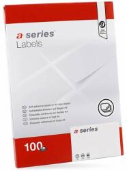 a-series Etikett címke, 105x74mm, 100 lap, 8 címke/lap A-Series (AS0649/65077) - pepita