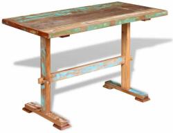 vidaXL Tömör újrahasznosított fa étkezőasztal talppal 120 x 58 x 78 cm (244240)