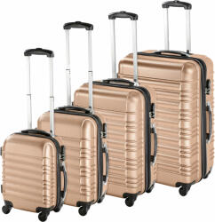 tectake ABS kemény falú utazó bőrönd készlet 4db (3297490)