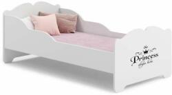 Kobi Anna Ifjúsági ágy matraccal 70x140cm - fehér - Többféle matricával (ANNA-140x70-SPIACA-CZARNY)