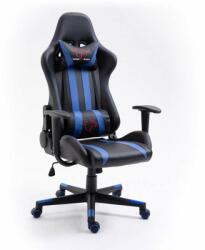 Furniture 4 Gamers Dark Gamer szék nyak- és derékpárnával - kék-fekete (F4GFG33B)