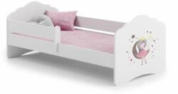 Kobi Fala Ifjúsági ágy matraccal 70x140cm - fehér - Többféle típusban (FALA-BAR-140x70-SPIACA-ROZOWY)