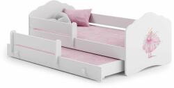 Kobi Fala Ifjúsági ágy 2 matraccal - fehér - Többféle matricával (Kobi_Fala_ketto-matraccal_tobbfele_matricaval) - pepita - 95 490 Ft