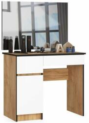 Akord Furniture Factory Fésülködőasztal/smink, 2 bal oldali fiók tükörrel, ruhásszekrény, (MCTART-210611-AK)