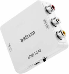 Astrum DA470 HDMI - AV CVBS adapter fehér (aktív) (GE4895205303836)
