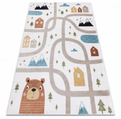 My carpet company kft Bolti T. Szőnyeg FUN Polar gyerekeknek, utcák, erdő, krém 180x270 cm (933856)