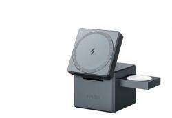 Anker Cube MagSafe 3in1 Vezeték nélküli töltő - Szürke (15W) (Y18