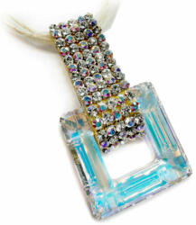 Swarovski Kristály Kocka Medál - Elegáns Nyaklánc