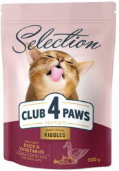 Club4Paws Premium száraz macskaeledel kacsával és zöldségekkel 3x300g
