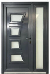  Modena antracit színű műanyag bejárati ajtó nyitható oldallal (pp282) - pepita - 229 900 Ft