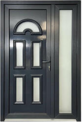 Bréma antracit színű műanyag bejárati ajtó nyitható oldallal (pp278) - pepita - 219 900 Ft