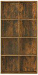 vidaXL Füstös tölgyszínű szerelt fa könyv-/tálalószekrény 66x30x130 cm (815249) - pepita
