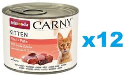 Animonda Carny Kitten Beef&Turkey Marhahús és pulyka cicáknak 12x200 g