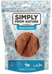 Simply from Nature Meat Strips Húscsíkok nyúllal és sárgarépával kutyáknak 80 g