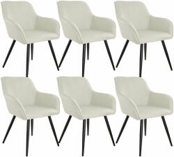 tectake 6 Marilyn vászon kinézetű szék (3295432)