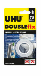 UHU Double Fix - bandă adezivă față-verso - 19 mm x 1, 5 m (U46855)
