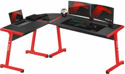Huzaro Gamer asztal , sarokasztal minőségi íróasztal Hero 6.0 Piros (HZ-HERO-60-RED)