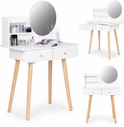 ModernHOME Nagy, modern kozmetikai öltözőasztal tükrös polcokkal (CHDT05)