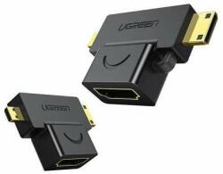UGREEN 20144 mini/mikro HDMI-HDMI adapter (fekete) (600002890)