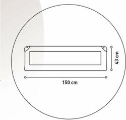 Asalvo Leesésgátló 150 cm összecsukható (AS151504)