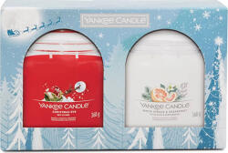 Yankee Candle Yankee gyertya karácsonyi gyertya ajándék szett, fehér luc és grapefruit, 2 x 368 g (NW3499358)