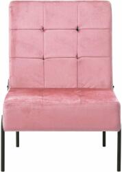 vidaXL Rózsaszín bársony pihenőszék 65 x 79 x 87 cm (325774) - pepita